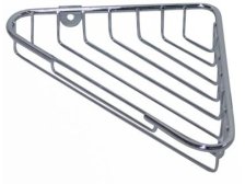 Polička 21,5x13,9cm rohová, Cr drát