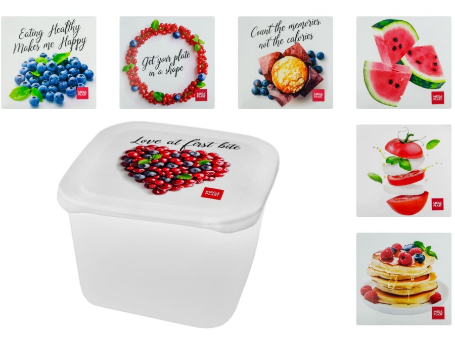 Dóza 3l Food 19,5x19,5x13cm - Kuchyně skladování a zavařování potravin a nápojů