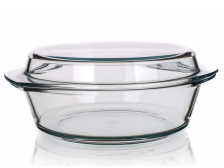 Pekáč kulatý 1,5l+0,6l (6106/6116) SIMAX, sklo