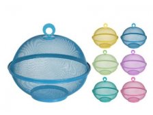 Kryt na potraviny 25cm 2díly kov mix barev