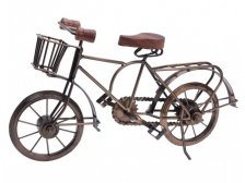 Dekorace Bicykl 36cm měděný, černý