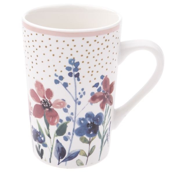 Hrnek porcelán 370ml Květiny - Kuchyně stolování