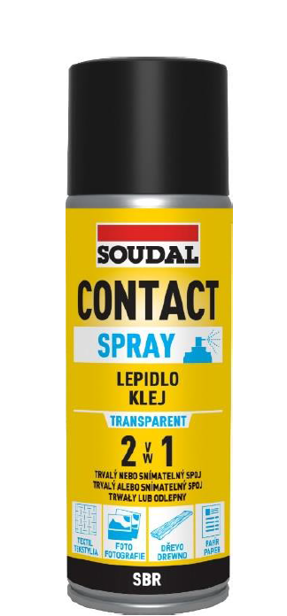Lepidlo Contact Spray 2v1 300ml - Tmelení, lepení, maziva lepidla