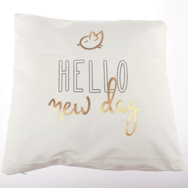 Návlek na polštář 45x45cm Hello New Day Návlek na polštář 45x45cm Hello New Day - Domácnost a úklid bytové dekorace, textilní doplňky