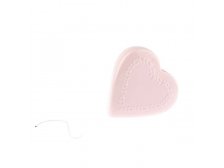 Zvlhčovač vzduchu 18cm Srdce keramika růžový