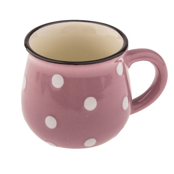 Hrnek s puntíky 75ml fialový, keramika Hrnek s puntíky 75ml fialový, keramika - Kuchyně stolování