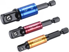 Sada adaptérů pro vrtačku 1/4",3/8",1/2" otoč.úchyt S2 FORTUM