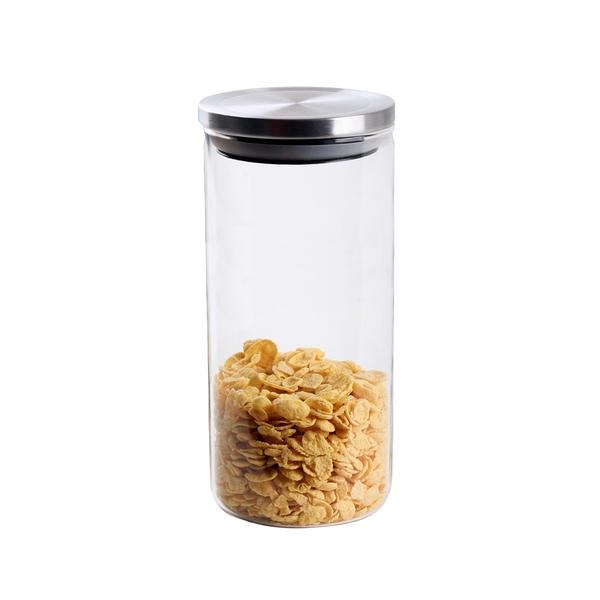 Dóza sklo+víčko nerez 1,5l - Kuchyně skladování a zavařování potravin a nápojů