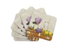 Podložka pod šálek Levandule 6ks, korek