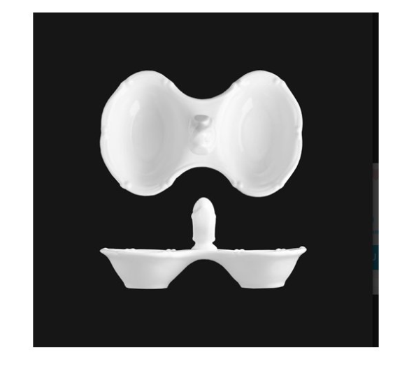 Slánka 2dílná Verona porcelán CZ Slánka 2dílná Verona porcelán CZ - Kuchyně stolování