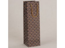 Taška dárková na láhev 36cm Květinky