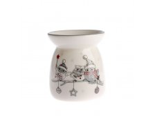 Aromalampa Zimní sovičky, keramika