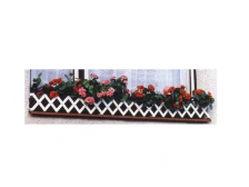 Zahrádka okenní 70-80cm bílá, PH