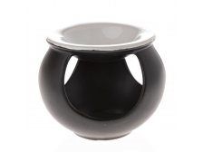 Aromalampa 12cm černo/bílá,keramika