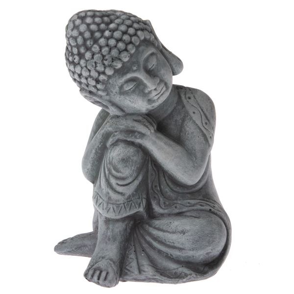 Dekorace BUDDHA 12cm, beton - Domácnost a úklid bytové dekorace, textilní doplňky
