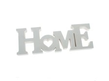 Nápis HOME 28,5cm bílý,dřevo
