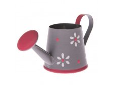 Dekorace Konvička 4cm šedá, kov