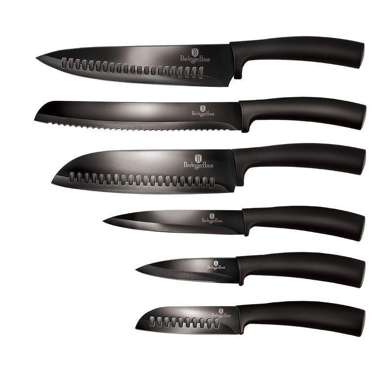 Sada nožů 6ks Shiny Black Collection - Kuchyně kuchyňské náčiní a pomůcky