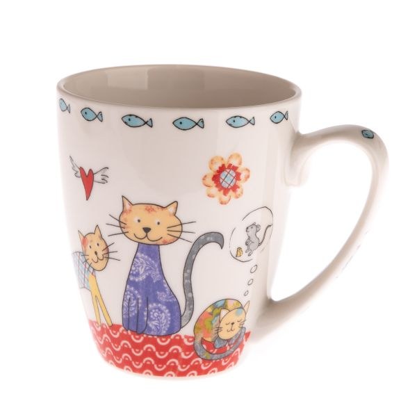 Hrnek 390ml Kočičky porcelán Hrnek 390ml Kočičky porcelán - Kuchyně stolování