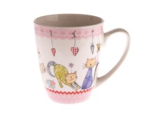 Hrnek 390ml Kočičky porcelán 44725