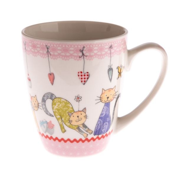 Hrnek 390ml Kočičky porcelán Hrnek 390ml Kočičky porcelán - Kuchyně stolování