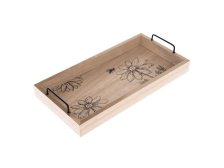 Podnos s uchy 30x15x5cm natur dřevo