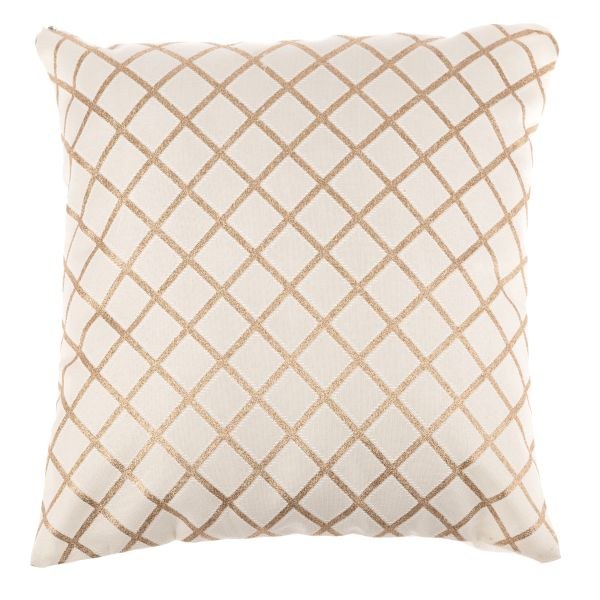 Návlek na polštář 40x40cm bílozlatý, textil - Domácnost a úklid bytové dekorace, textilní doplňky