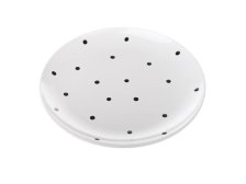 Talíř s puntíky 26cm bílý keramika