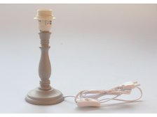 Noha lampy 25cm/E27 šedá, dřevo