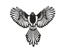 Dekorace Dravec 35x35cm nástěnná dřevo