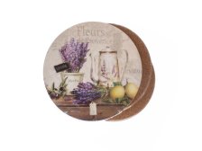 Podložka pod šálek Levandule 6ks, korek 45475