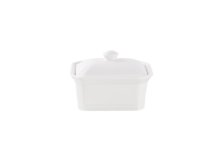 Máslenka 14,9x11,6x6,8cm bílá, keramika