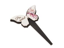 Zápich Motýl-růže "Pro radost" 13cm,dřevo