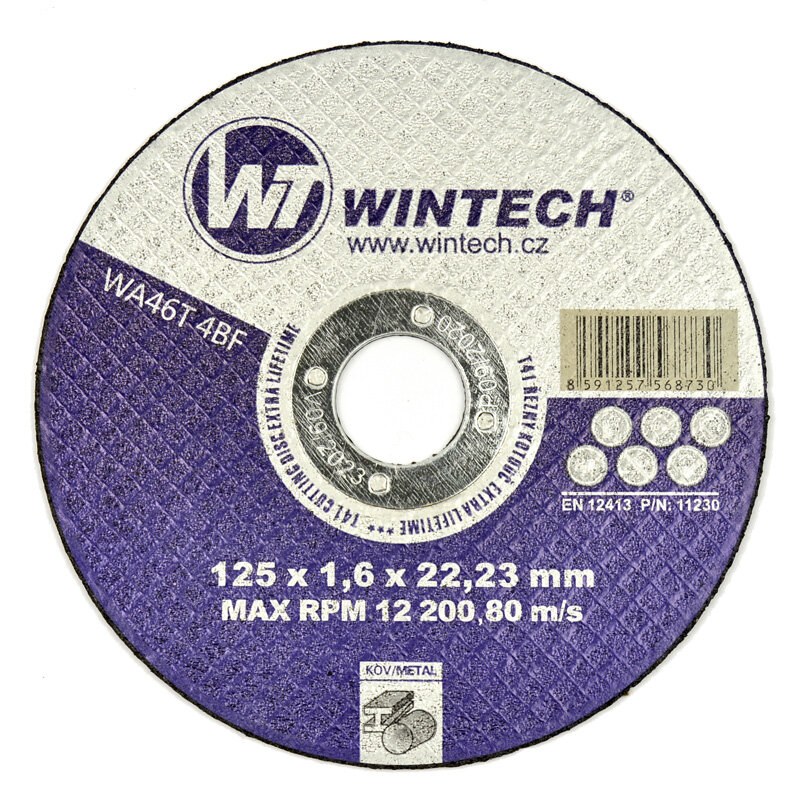Kotouč řezný kov 125x1.6x22 Kotouč řezný kov 125x1.6x22 - Kotouče řezné