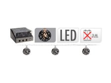 Osvětlení 10LED/1m KULIČKA teplá bílá
