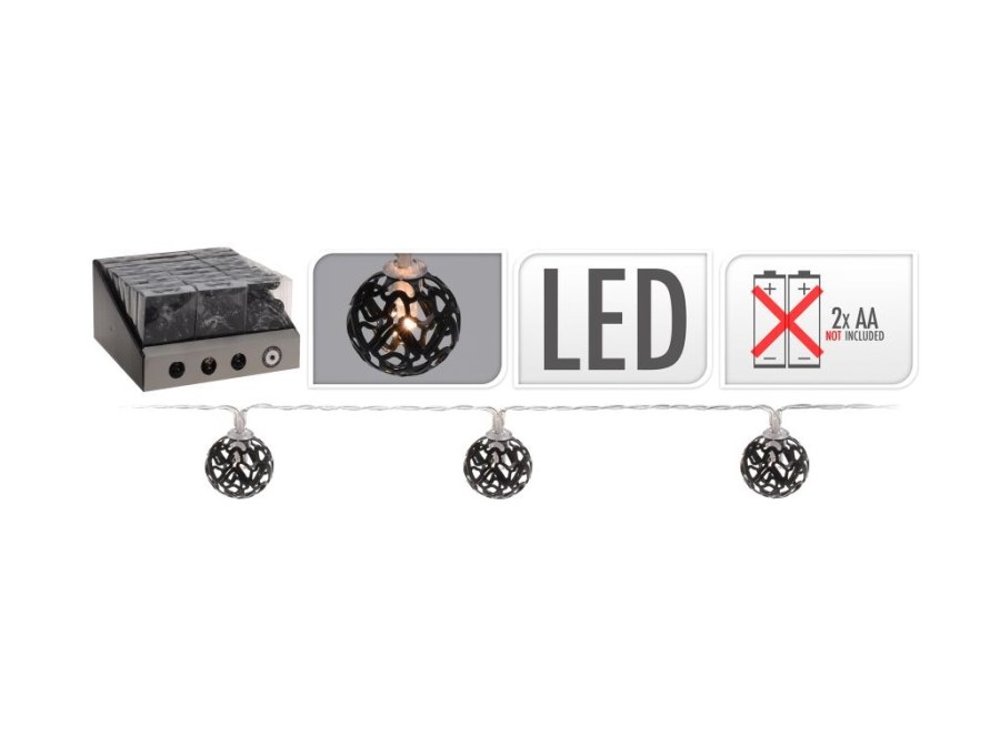 Osvětlení 10LED/1m KULIČKA teplá bílá Osvětlení 10LED/1m KULIČKA teplá bílá - Domácnost a úklid bytové dekorace, textilní doplňky