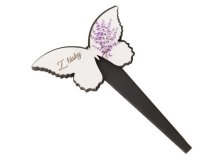 Zápich Motýl-levandule "Z lásky" 13cm dřevo