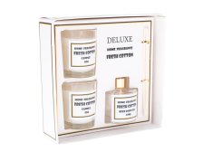Difuzér 50ml+2x svíčka 80g Čerstvá bavlna