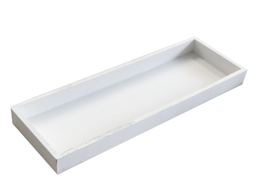 Podnos 40x14x3cm bílý,dřevo Podnos 40x14x3cm bílý,dřevo - Domácnost a úklid bytové dekorace, textilní doplňky