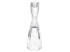 Svícen 20cm/1svíčka sklo