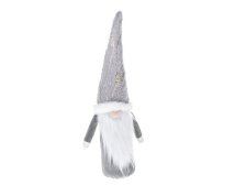 Skřítek textilní 50cm stříbrný