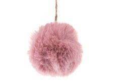 Dekorace Bambulka 7cm růžová,textil