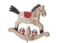 Zápich Koník houpací 33cm,dřevo