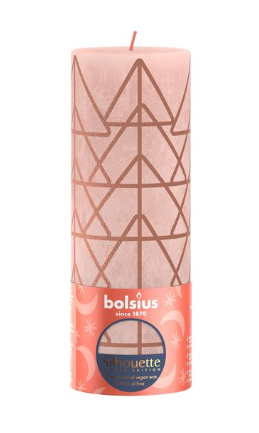 Svíčka Rustik růž.jantar 190/68mm Svíčka Rustik růž.jantar 190/68mm - Domácnost a úklid Zima + Vánoce