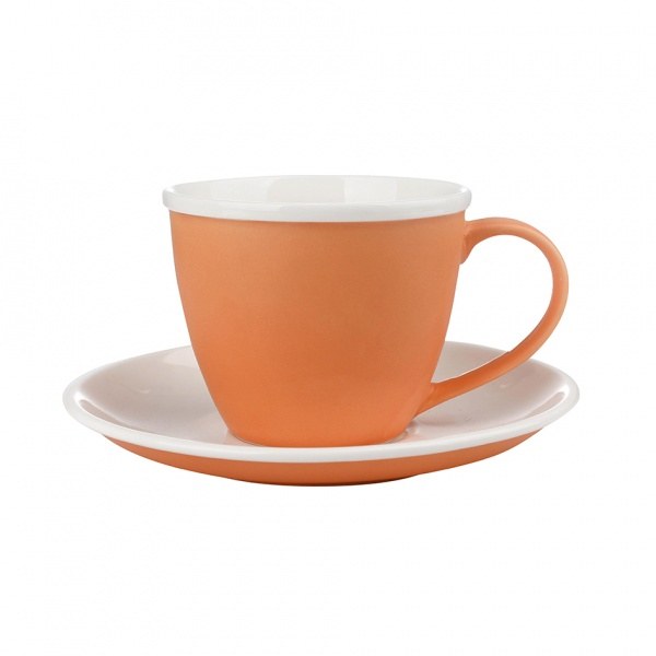 Šálek+podšálek 250ml oranžový,porcelán Šálek+podšálek 250ml oranžový,porcelán - Kuchyně stolování