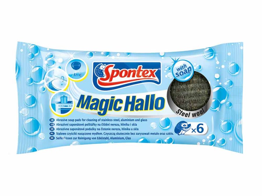 Drátěnka saponátová 6ks SPX Magic Hallo - Domácnost a úklid úklidové pomůcky a prostředky