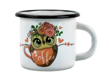 Hrnek 0,25l/7cm Sova Coffee smalt