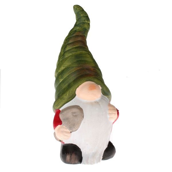 Skřítek s lopatičkou 18cm,keramika Skřítek s lopatičkou 18cm,keramika - Domácnost a úklid bytové dekorace, textilní doplňky