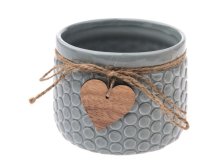 Květináč sv.zelený 12,5cm keramika