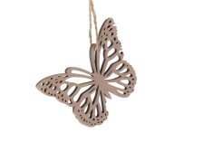 Motýl 10x7cm závěs.natur, dřevo